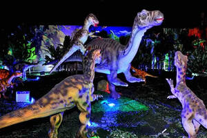这个周末你去看潍坊的恐龙热气球展了吗？