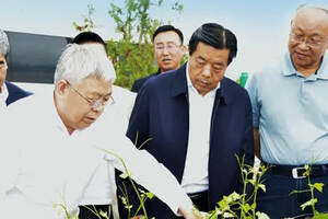 全国政协农业和农村委员会副主任刘永富一行莅临莫高生态酒堡调研