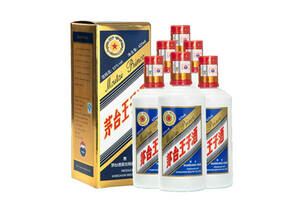 53度贵州茅台蓝王子酱香型白酒425mlx6瓶整箱价格？
