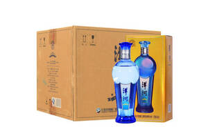 42度洋河蔚蓝星空金版盒白酒480mlx6瓶整箱价格？