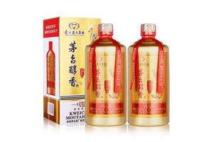 52度贵州茅台醇香V20浓香型白酒500mlx2瓶礼盒装价格多少钱？