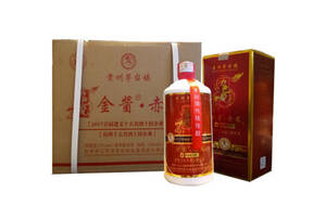 53度贵州茅台镇金酱赤龙九色龙柔和酱香型白酒500mlx6瓶整箱价格？