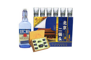 42度永丰牌北京二锅头出口型小方瓶铁丝拉盖蓝500mlx12瓶整箱价格？