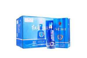43度北京红星二锅头酒焕新版蓝盒蓝瓶12清香型白酒6瓶整箱价格？
