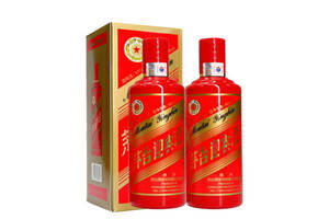 53度贵州茅台迎宾酒中国红500mlx2瓶礼盒装价格多少钱？