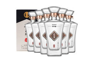 52度四川宜宾今良造年份V10浓香型白酒500mlx6瓶整箱价格？