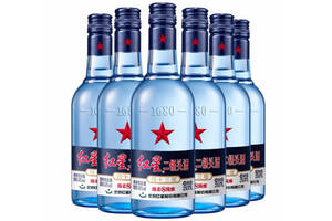 43度北京红星蓝瓶二锅头酒绵柔8陈酿250mlx6瓶整箱价格？