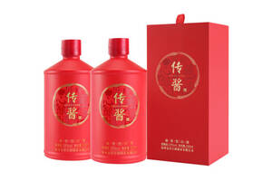 53度贵州金沙古酒传酱·红传酱500mlx2瓶礼盒装价格多少钱？