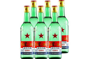 56度北京红星二锅头酒大二绿瓶6瓶整箱价格？
