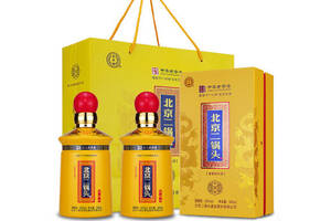 42度北京永丰牌北京二锅头中国味清香型白酒500mlx2瓶礼盒装价格多少钱？
