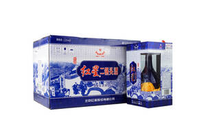 52度北京红星二锅头酒新版珍品蓝花瓷瓶6瓶整箱价格？