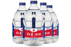 52度北京红星二锅头酒清香风格5Lx4桶整箱价格？