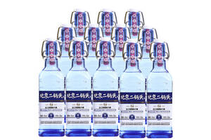 42度华都北京二锅头酒出口型国际蓝瓶12瓶整箱价格？
