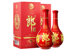 53度郎酒红花郎（10）陈酿酱香型白酒500mlx2瓶礼盒装价格多少钱？