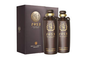 53度劲牌毛铺1953老酒500mlx2瓶礼盒装价格多少钱？
