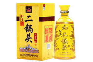 53度北京红星二锅头酒清香典范黄龙黄盒500ml多少钱一瓶？