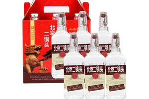 50度永丰牌北京二锅头酒出口型小方瓶棕标500mlx6瓶整箱价格？