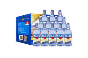 42度永丰牌北京二锅头酒出口型小方瓶蓝瓶500mlx12瓶整箱价格？