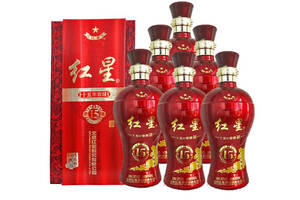 38度北京红星二锅头酒窖藏15年浓香型白酒6瓶整箱价格？