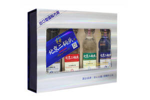 42度华都北京二锅头酒出口型方瓶4瓶礼盒装价格多少钱？
