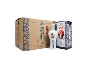 45度古井贡酒2012年淡雅蓝花白酒450mlx6瓶整箱市场价多少钱？