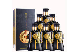 52度兰陵王浓香型白酒黑瓶450mlx6瓶整箱价格？