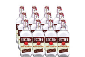50度永丰牌北京二锅头酒出口小方瓶棕色标500mlx12瓶整箱价格？