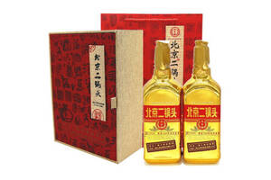 46度永丰牌北京二锅头酒出口型1163经典小方瓶金瓶500mlx2瓶礼盒装价格多少钱？