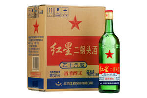 56度北京红星二锅头酒大二白酒6瓶整箱价格？