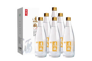 38度景阳冈透瓶浓香型白酒500mlx6瓶整箱价格？