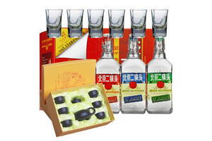 42度永丰牌北京二锅头出口型小方瓶铁丝拉盖红标500mlx12瓶整箱价格？