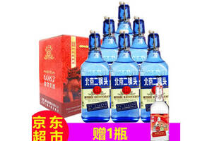 42度永丰牌北京二锅头出口型小方瓶蓝瓶500mlx6瓶整箱价格？