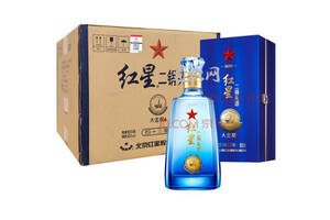43度北京红星二锅头酒大金奖蓝盒6瓶整箱价格？