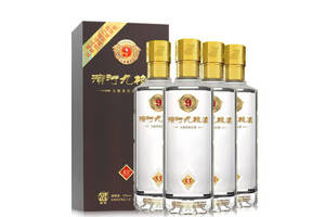 53度甘肃滨河九粮液九粮香型白酒4瓶整箱市场价格多少钱？