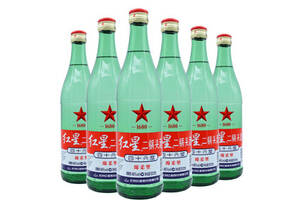 46度北京红星二锅头酒绵柔型白酒6瓶整箱价格？