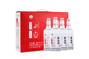 52度景阳冈心选小方瓶浓香型白酒500mlx4瓶整箱价格？