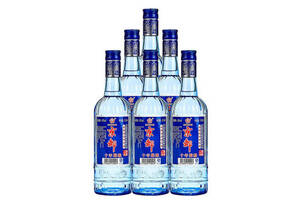 45度京都二锅头十年陈酿蓝瓶500mlx6瓶整箱价格？