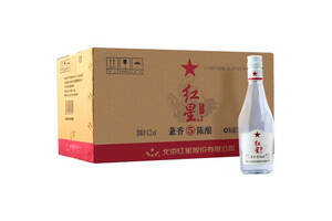 42度北京红星百年酒陈酿5兼香型兼香白瓶250mlx24瓶整箱价格？