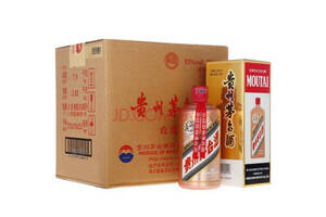 53度贵州茅台玫瑰金酱香型白酒500mlx6瓶整箱价格？