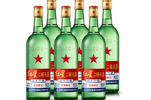 56度北京红星二锅头酒大二清香型白酒6瓶整箱价格？