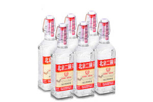 42度方庄北京二锅头白酒出口型国际版白瓶450mlx6瓶整箱价格？