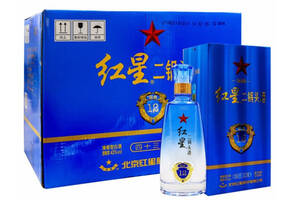 43度北京红星二锅头酒蓝盒12新包装6瓶整箱价格？