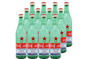 46度北京红星二锅头酒绵柔型白酒12瓶整箱价格？