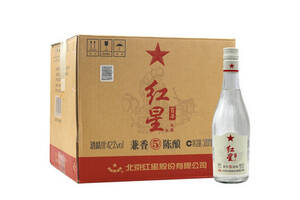 42度北京红星百年酒陈酿5白酒新包装12瓶整箱价格？