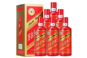 53度贵州茅台迎宾中国红500mlx6瓶整箱价格？