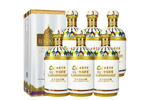 45度古井贡酒年份原浆哈萨克斯坦世博会纪念酒750mlx6瓶整箱市场价多少钱？