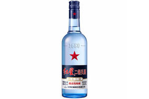 43度北京红星蓝瓶二锅头酒绵柔8陈酿500ml多少钱一瓶？