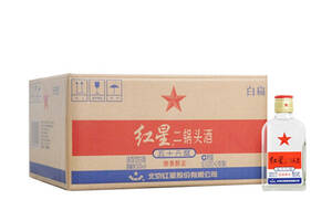 56度北京红星二锅头小酒白扁100mlx24瓶整箱价格？