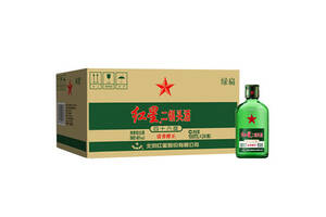 46度北京红星二锅头酒小绿瓶100mlx24瓶整箱价格？