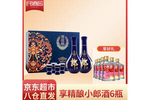 53度郎酒青花郎（20）陈酿酱香型白酒500mlx2瓶礼盒装价格多少钱？